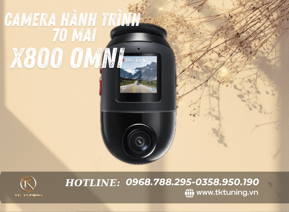 70mai X800 Omni 4K Với AI Thông Minh
